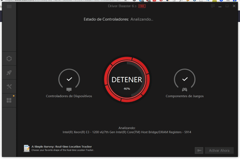 actualizar descargar drivers con iobit driver booster buscando