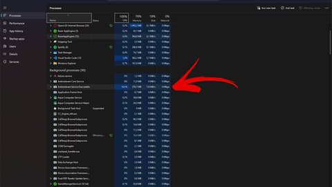 cómo desactivar el antimalware service executable de windows