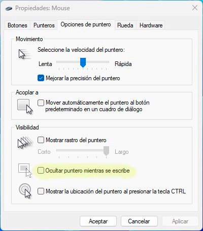 arreglar problema cursor desaparece escribir