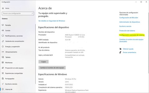 inicio boot windows configurar