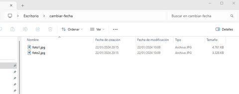 como cambiar fecha metadatos archivos paso 3
