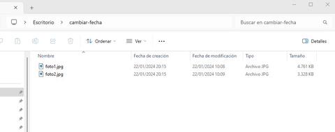 como cambiar fecha metadatos archivos paso 3