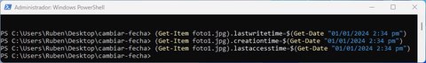 como cambiar fecha metadatos archivos paso 4