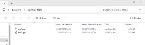 como cambiar fecha metadatos archivos paso 5