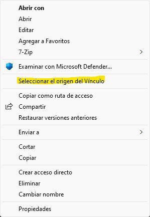 crear hard link con programa
