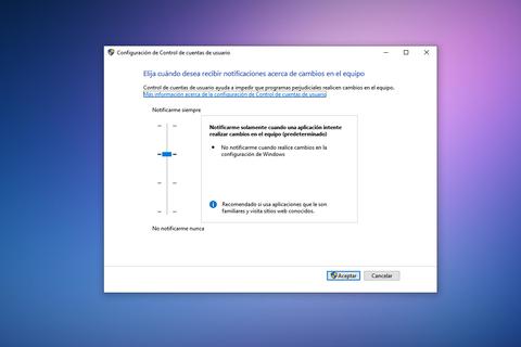 como desactivar control cuentas usuario uac windows