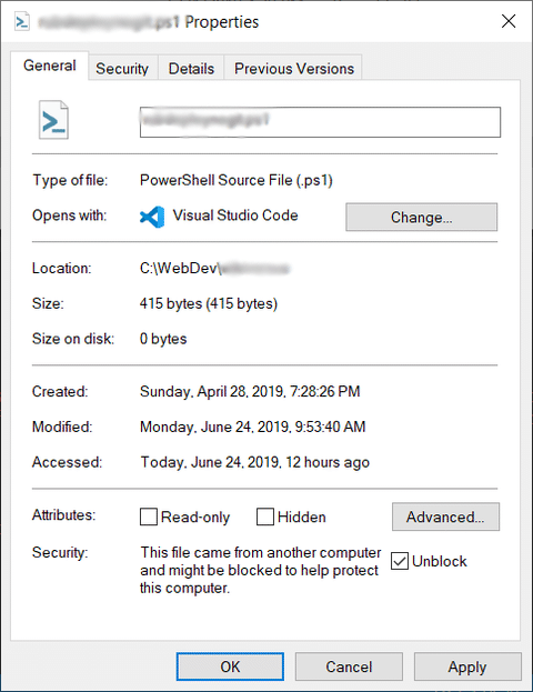 resolver error powershell is not digitally signed cannot