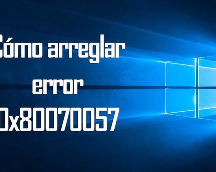 cómo resolver el error de windows 0x80070057