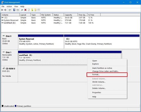 administrador de discos windows 10