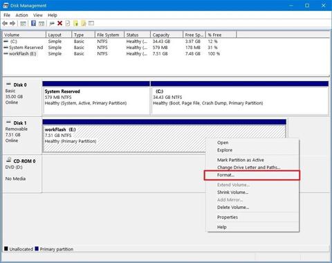 administrador de discos windows 10