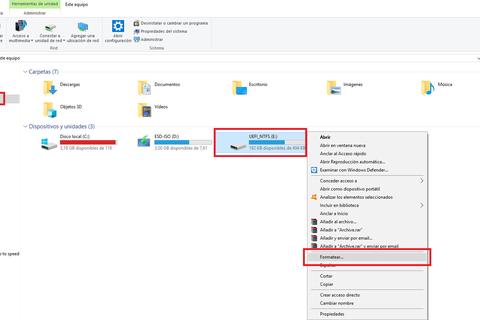 como formatear usb en windows 10