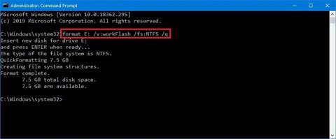formatear pendrive ntfs usando cmd windows