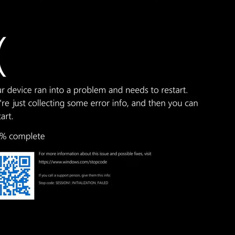 microsoft convertido pantalla azul de la muerte en negro