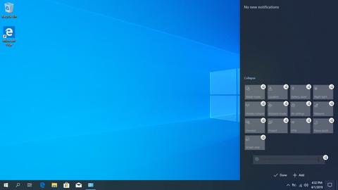 novedades actualizacion 1903 19 h1 windows 10 action center