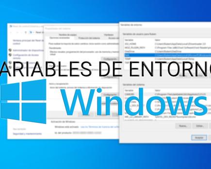 variables de entorno sistema windows