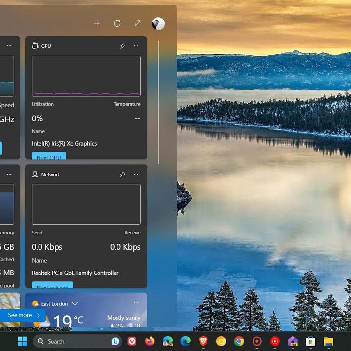 widgets windows 11 para gamers