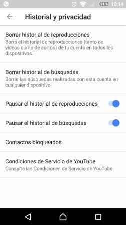 activar modo incognito youtube 2