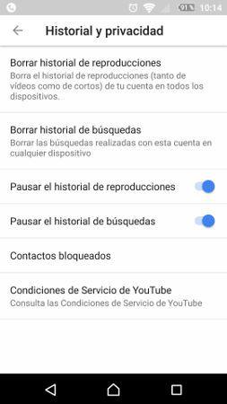 activar modo incognito youtube 2