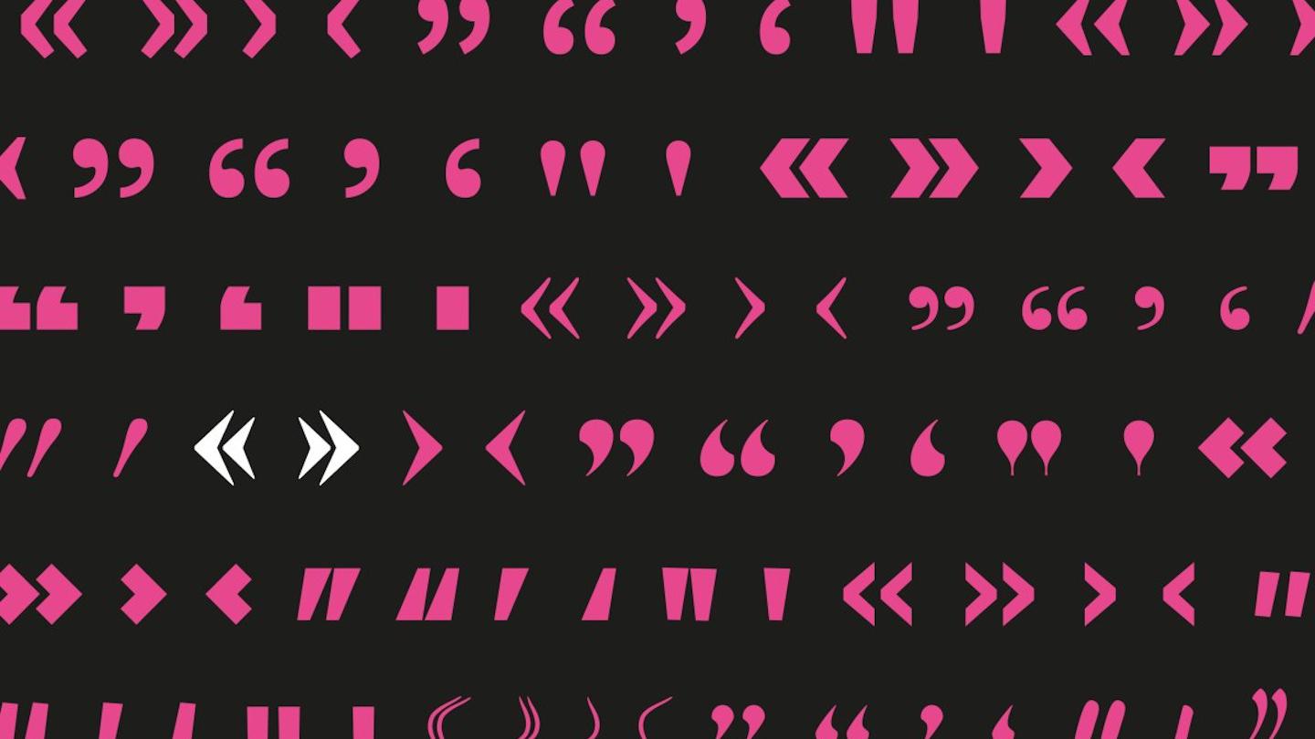 comillas espanolas latinas angulares