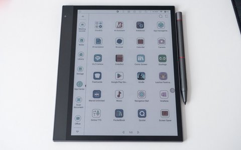 bigme inknote x color menu principal apps