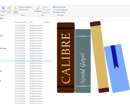 como mover ficheros biblioteca calibre
