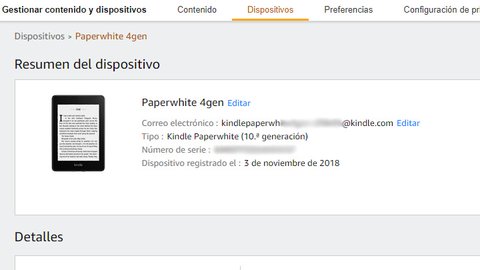 direccion email kindle