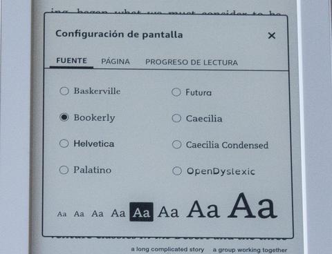 tipos de fuente y tamano