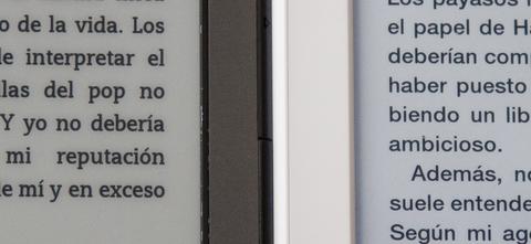 kindle paperwhite detalle pantalla
