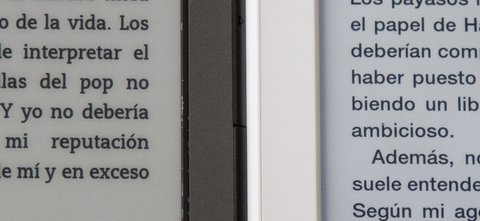 kindle paperwhite detalle pantalla
