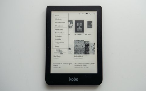 kobo clara hd interfaz