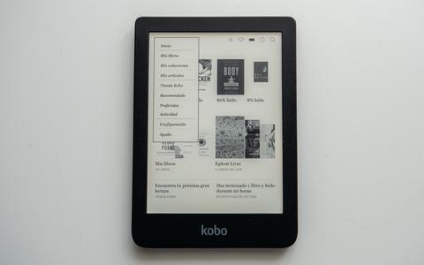 kobo clara hd interfaz
