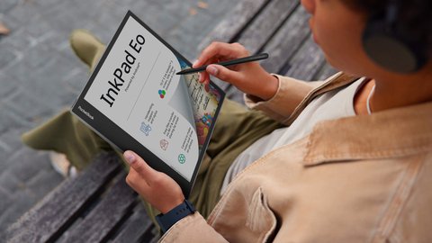 pocket book presenta el ink pad eo un dispositivo de lectura y de toma de notas digital con pantalla e ink a color de 10,3 pulgadas