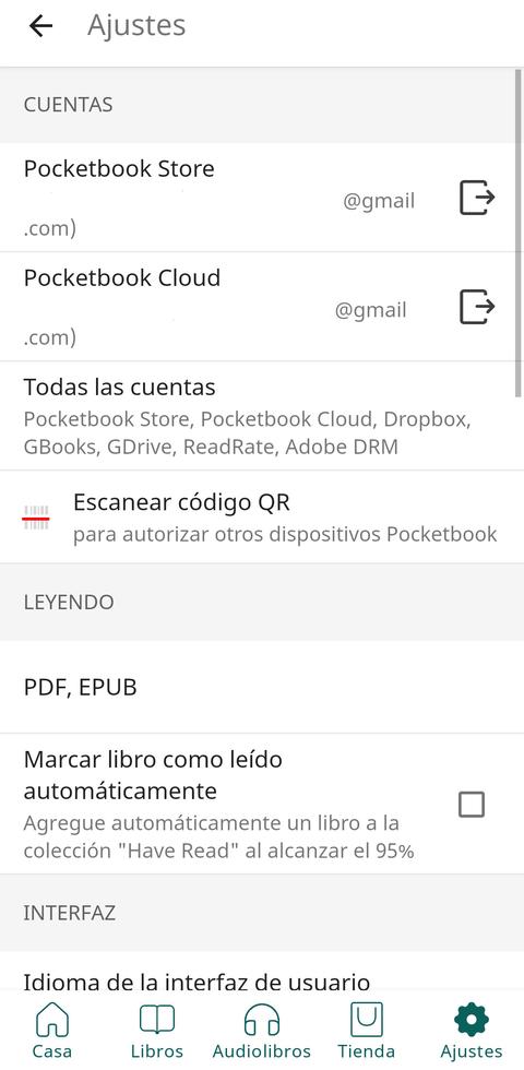 pocketbook era app movil sincronizacion