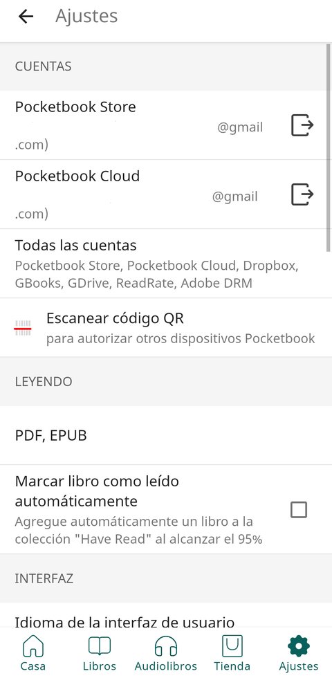 pocketbook era app movil sincronizacion