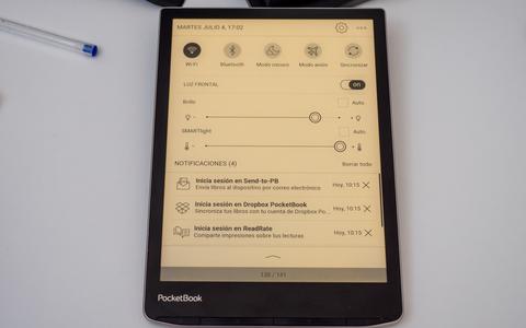 pocketbook inkpad 4 luz noche