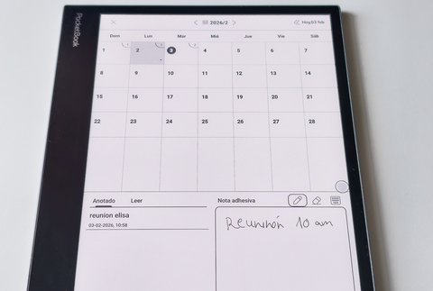 pocketbook inkpad eo calendario