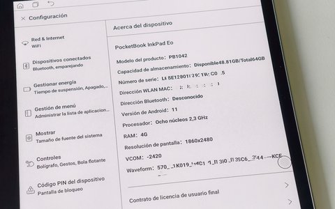 pocketbook inkpad eo sistema operativo