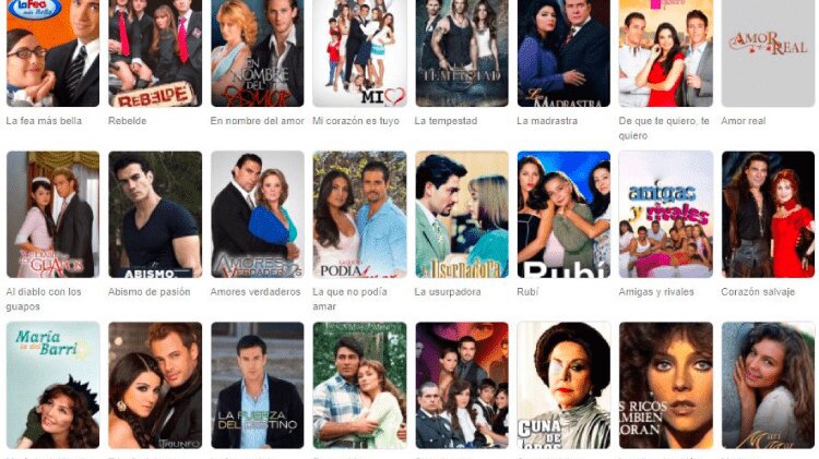 web ver novelas online