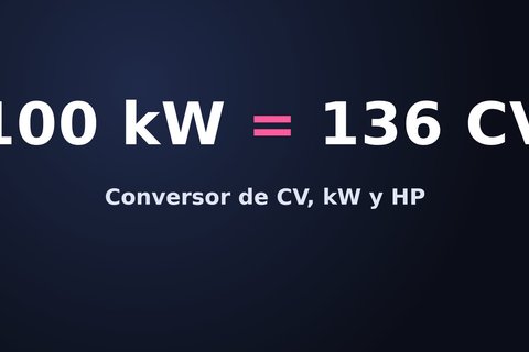 conversor cv kw hp