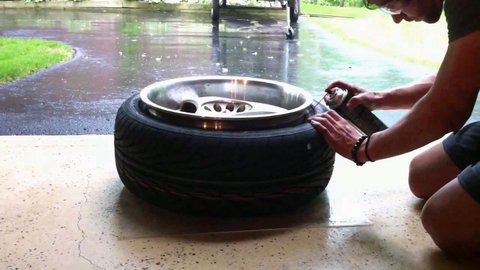 mito inflar rueda fuego
