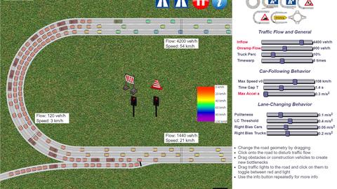 simulador online de tráfico entendiendo los atascos