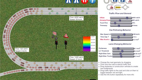 simulador online de tráfico entendiendo los atascos
