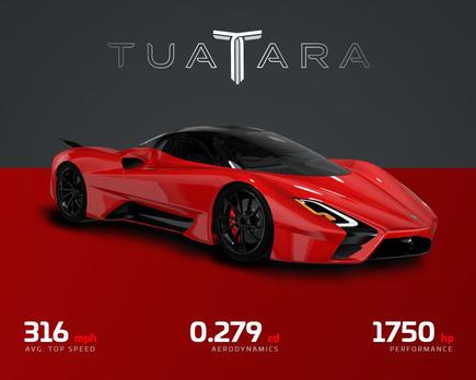 el tuatara, un supercoche americano, ha batido el récord del mundo de velocidad