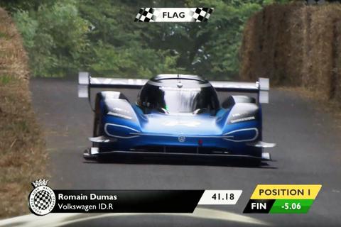 volkswagen id r consigue record goodwood