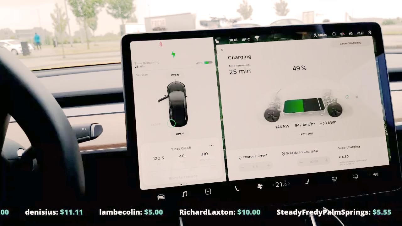 youtuber tesla 2781 km 24 h