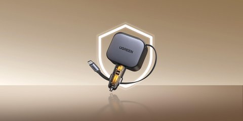 lanzamiento ugreen nexode con cables integrados retractiles coche