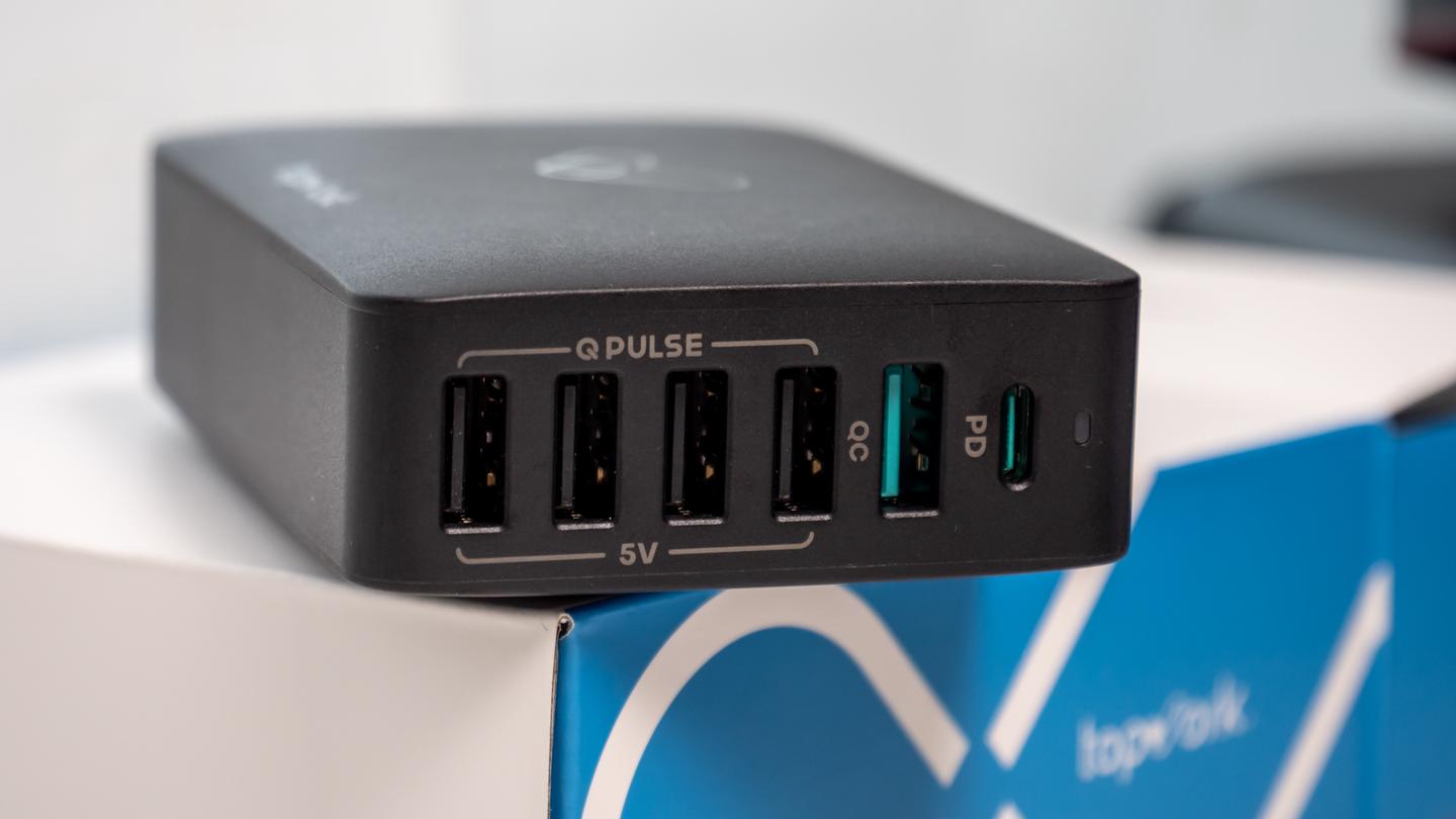topvork sprint 60w pd 6 port desktop charger