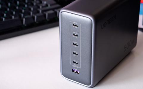 ugreen nexode 500w gan desktop charger frontal