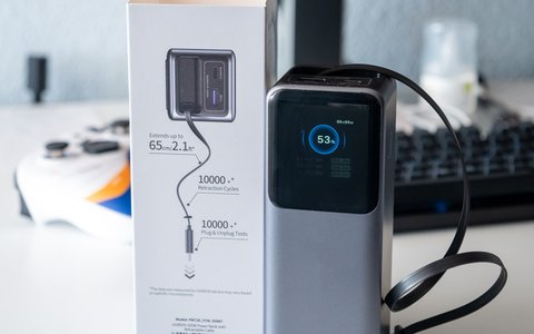 powerbank nexode cable retractil