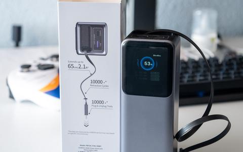 powerbank nexode cable retractil